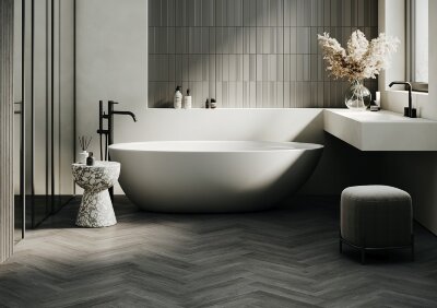 Кварцевый SPC ламинат Home Expert Parquet Design Дуб Меланж 44-5001-5 (400х100х4,5мм)